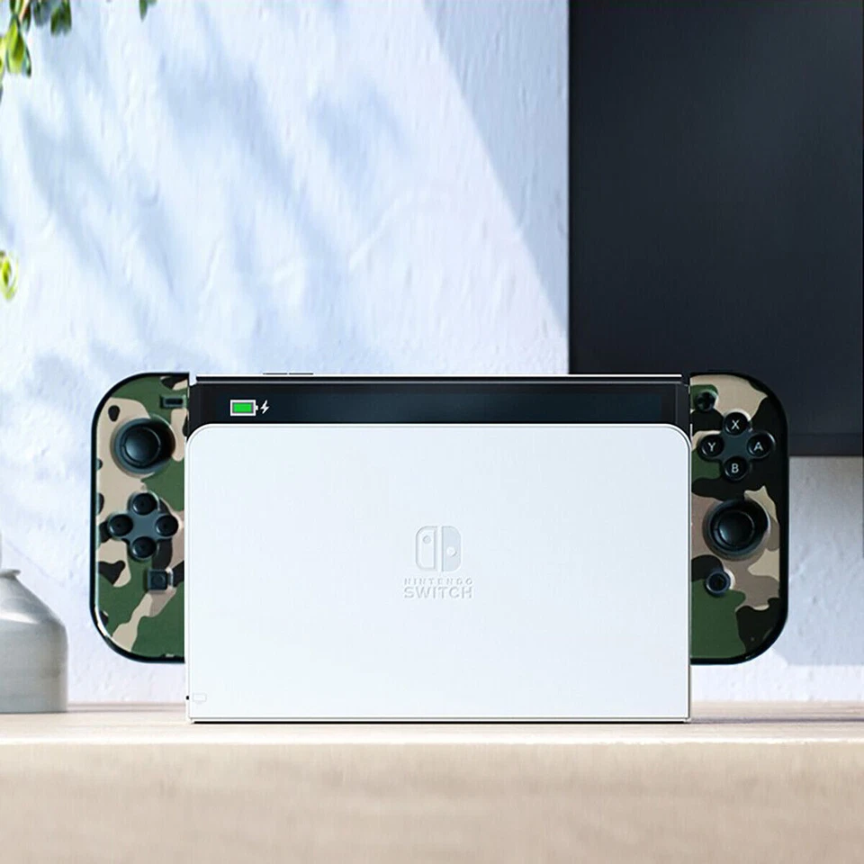 New Protection Case Grip Hard Thin Cover Shell Dockable for Nintendo Switch OLED - Image 4 of 4