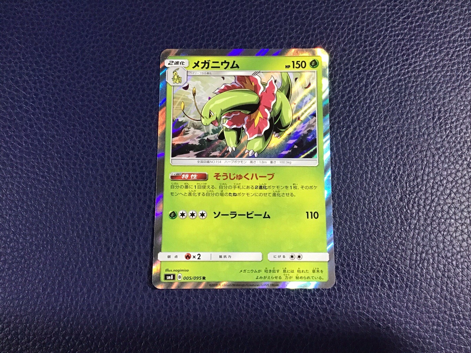 MEGANIUM Pokémon Japanese Card S5a Meganium Holo Rare 005/095 NM