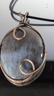 Handmade Copper Wire-Wrapped Pendant Necklace – 15g – Unique Artisan Design