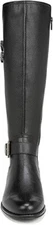 Naturalizer Womens Jessie Knee High Buckle Detail Riding Boots Black Leather