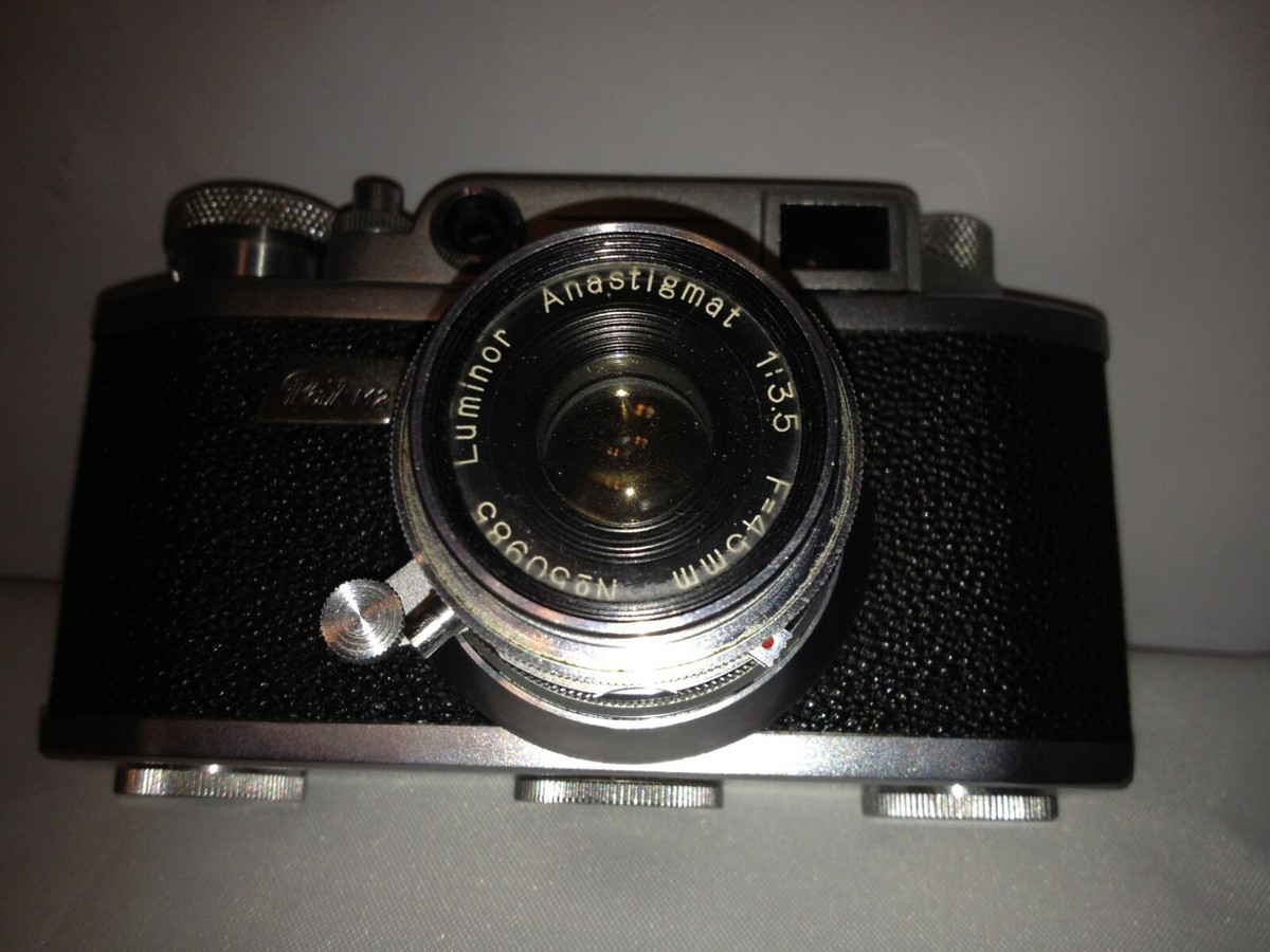 PAX M2 35mm Camera w/ Luminor Anastigmat 1:3.5 f45mm Lense Leather