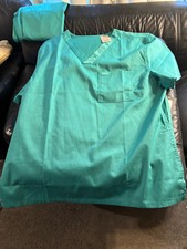 Dickies Scrubs shirt size XL new no tags blue Aquamarine Studio wardrobe auction