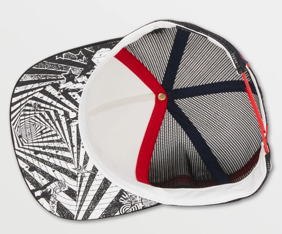 2022 NWT VOLCOM OLYMPIC TEAM TRUCKER SNOWBOARD HAT USST $36 pants snap back - Image 3 of 3