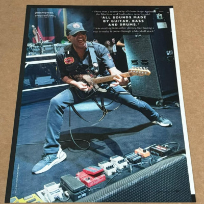 TOM MORELLO of RAGE AGAINST THE MACHINE - Music Print Ad Photo - 2022