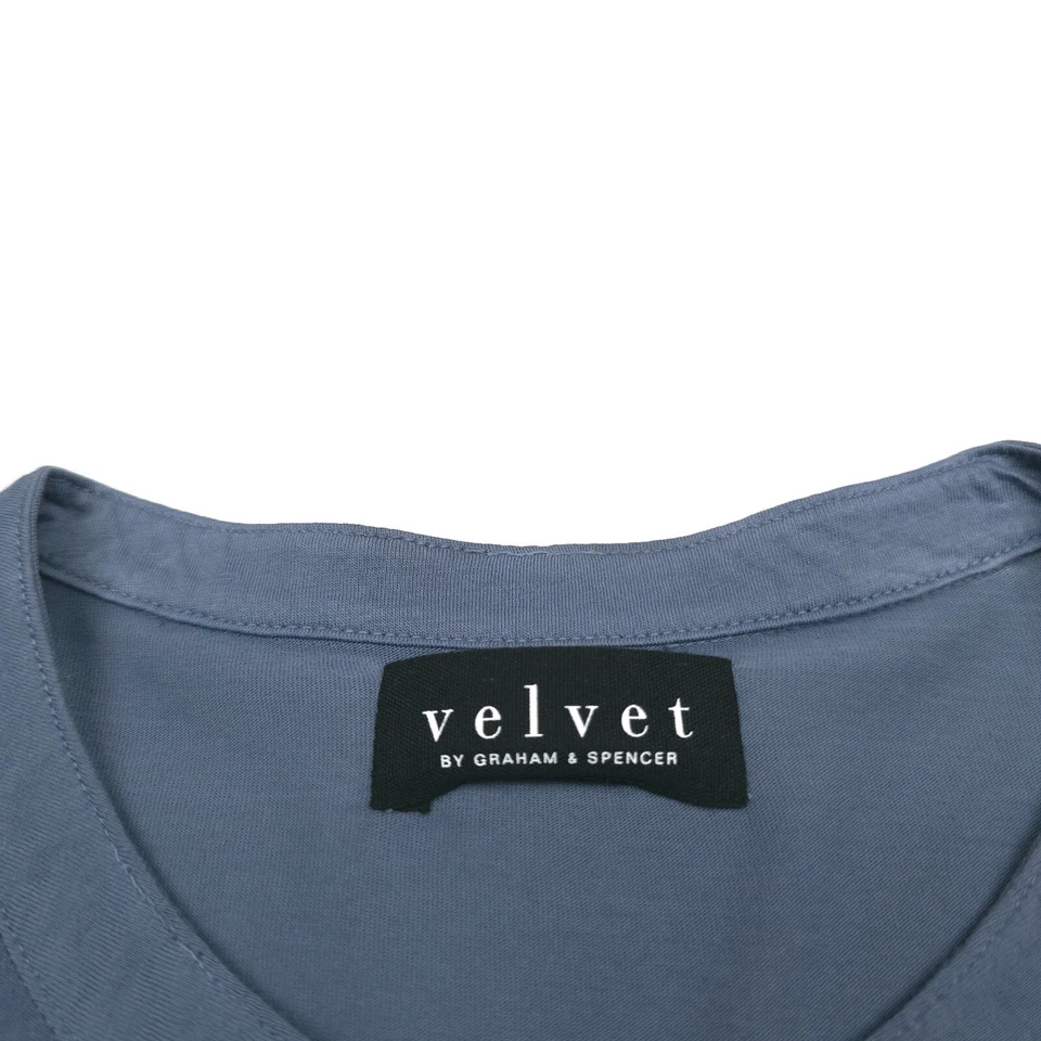 Camiseta Velvet by Graham & Spencer Alvero Azul Nube L/S Henley Para Hombre Talla Mediana Foto 4 de 4