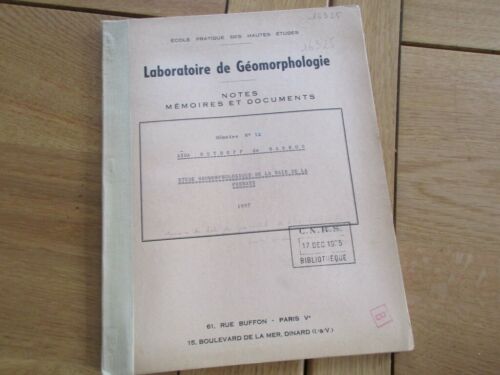 GEOMORPHOLOGIE BAIE DE LA FRENAYE CARTE 1957 SAINT CAST FORT DE LATTE SAINT LO - Bild 1 von 10