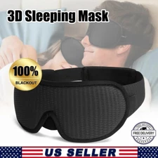 Sleep Mask Travel with 3D Breathable Soft Comfortable Relaxing Eye Mask Gifts US