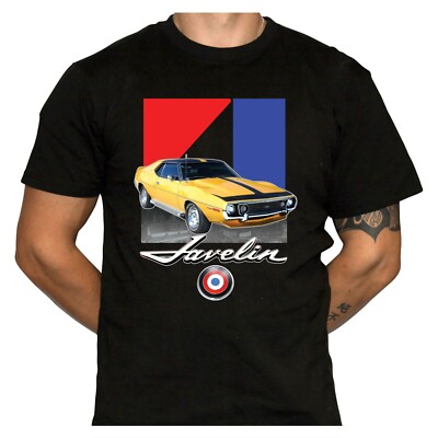 AMC Javelin AMX T-Shirt - Defunct Automotive Brand - 100% Preshrunk Cotton Shirt