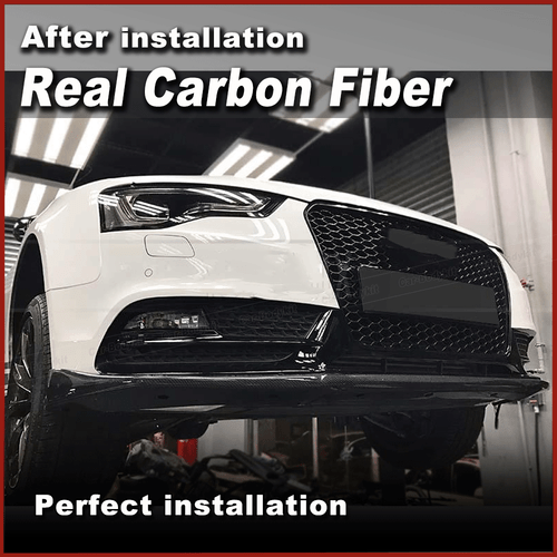 Frontschürze Lippe Spoiler Carbon für Audi A5 8T Coupe Sportback Non-Sline 12-16 - Picture 2 of 12