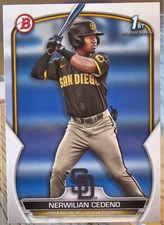 2023 Bowman 1st Prospect Nerwilian Cedeno #BP81 San Diego Padres