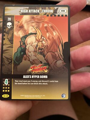 Epic Battles Trading Card Street Fighter Alex's Hyper Bomb R90 High Attack Throw