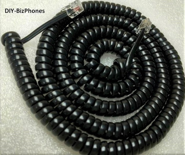 RCA Handset Cord VoIP Phone IP070S IP110S IP120S IP170S Telefield Black 25 Ft eBay