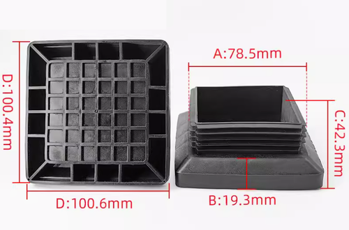 Plastic Blanking End Caps Tube Pipe Plug Chair Leg End Caps Square Round - 第 14/27 張圖片