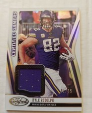 2020 Panini Certified Football Certified Gamers #41/75 Kyle Rudolph Patch cg-kr