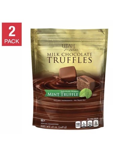 Utah Truffle Milk Chocolate Mint Truffles 16oz 2-pack