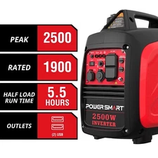 PowerSmart 2500W Portable Inverter Gas Generator
