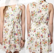 UO cooperative sleeveless belted shirt dress size M