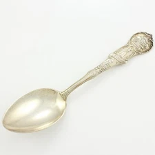 VINTAGE Sterling Silver CLEVELAND OHIO Soldier Monument Souvenir Spoon Mechanics