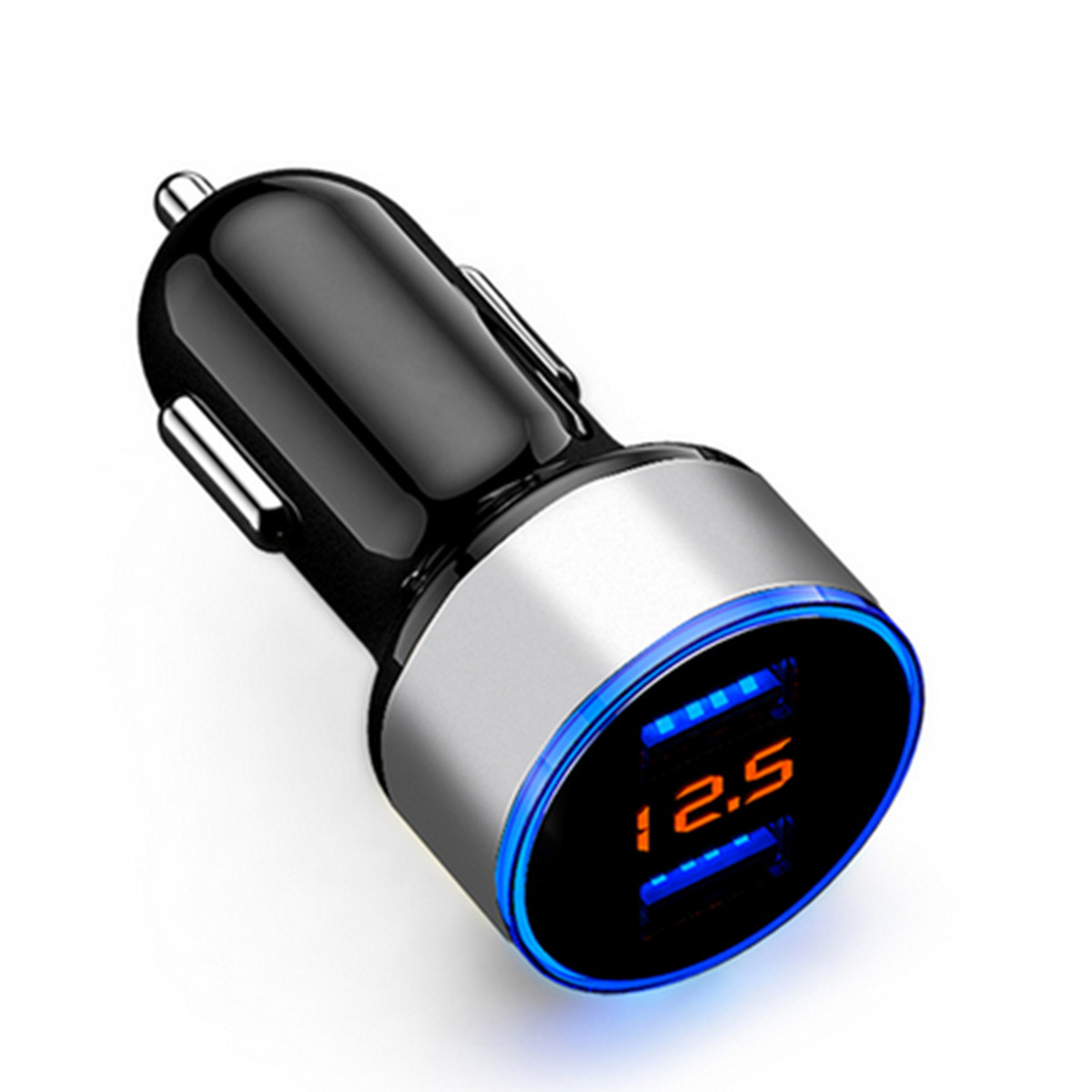Fast Car Charger USB Cigarette Lighter Socket 2-Port Adapter For iPhone Samsung