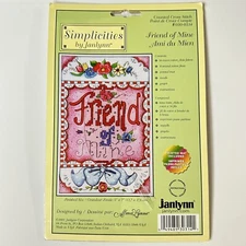 Simplicities by Janlynn "Friend of Mine" by Alma Lynne Counted Cross Stitch Kit