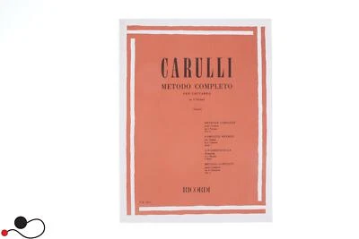 MANUALE SPARTITO RICORDI CARULLI METODO COMPLETO PER CHITARRA VOLUME 1