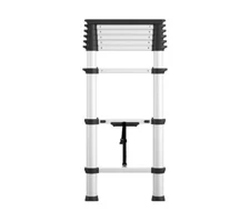 Cosco 8.5 Ft SmartClose Aluminum Travel Telescoping Ladder w/ Tray Cap - NEW