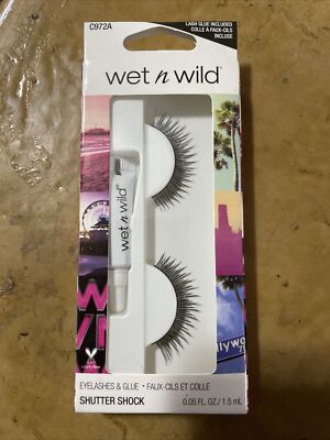 wet n wild Eyelashes & Glue, Shutter Shock, 1 Pair, #C972A