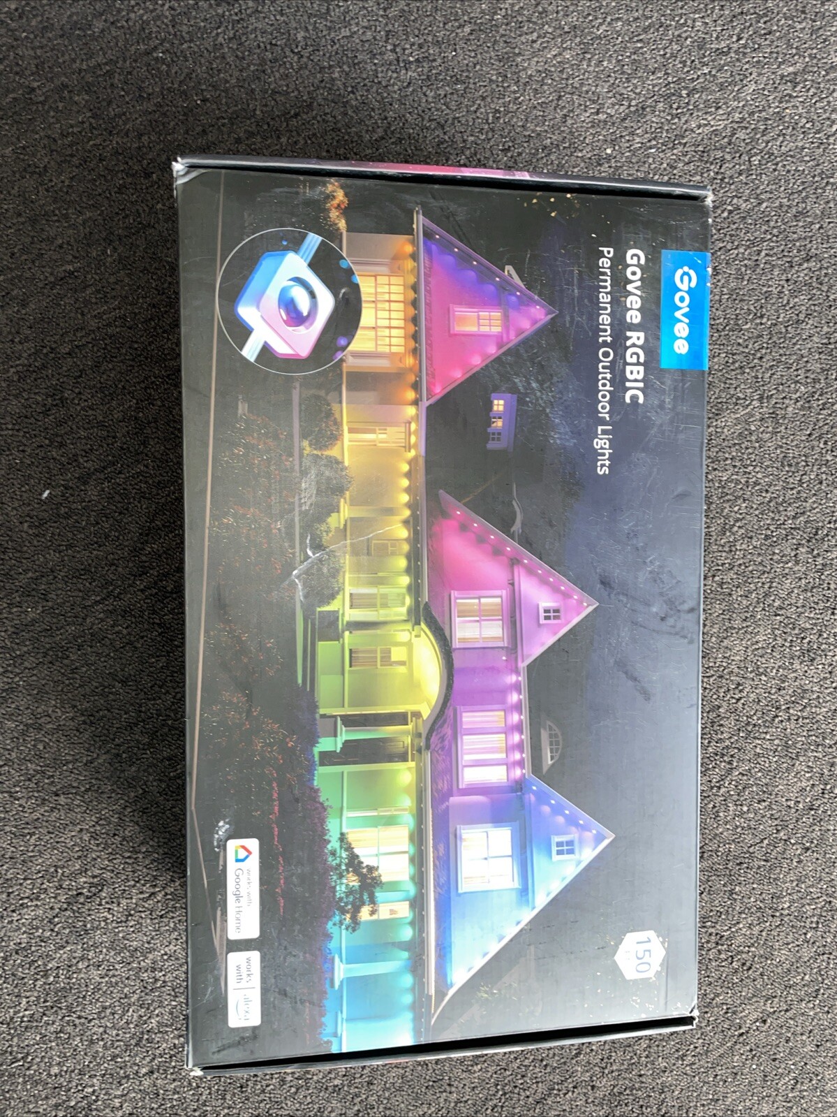 Govee H705C Permanent Outdoor Lights - Smart RGBIC- 150ft. NEW- Open Box