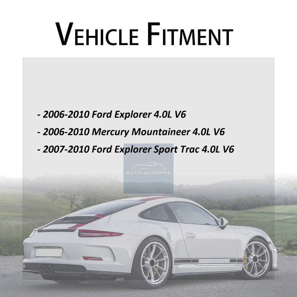 Manguera de refrigerante de radiador inferior superior para Ford Explorer Sport Trac 4,0 L 2007-2010 2x Foto 2 de 4