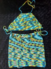 Hand Made Crochet Skirt And Top