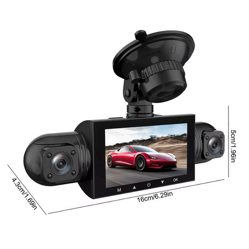 1080P Front Rear Car Dash Camera Video Recorder DVR Cam Night Vision w 64G Card - Picture 11 of 12