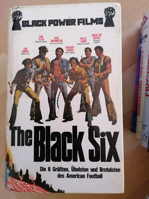 VHS RARITÄT: THE BLACK SIX (1973)  BLACK POWER FILMS HARTBOX
