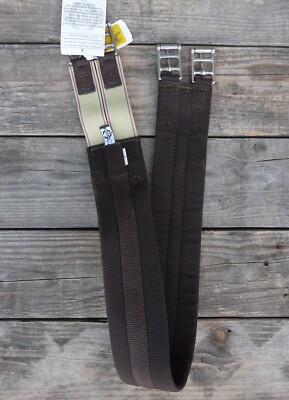 Triple E Brown Nylon Single Elastic Girth 44''