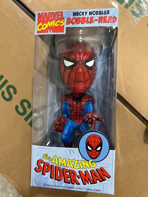 *RARE* FUNKO OG 2011 MARVEL COMICS WACKY WOBBLER BOBBLE HEAD AMAZING SPIDER-MAN