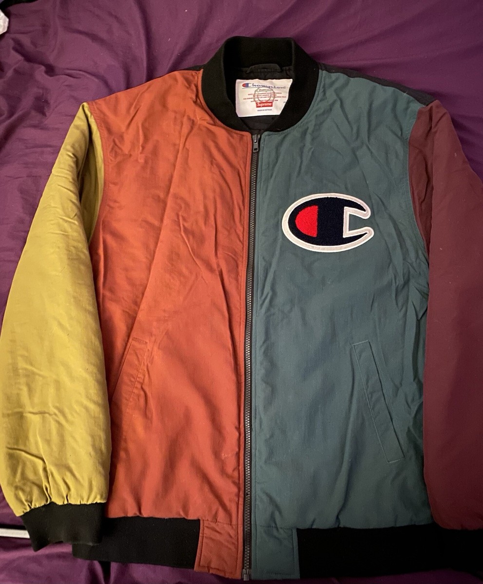 ブルゾン XL supreme champion blocked jacket Supreme x Champion Color Blocked Jacket XL - FW17 | eBay
