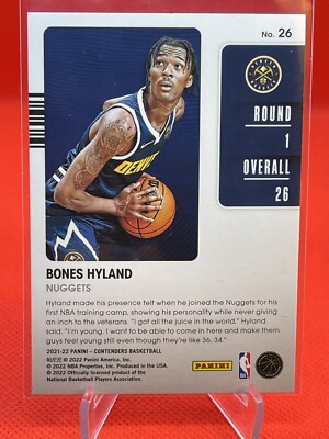 その他 2021 Bones Hyland Rookie Revolution NBA BONES HYLAND 2021-22 PANINI CONTENDERS 2021 DRAFT CLASS #26 ROOKIE