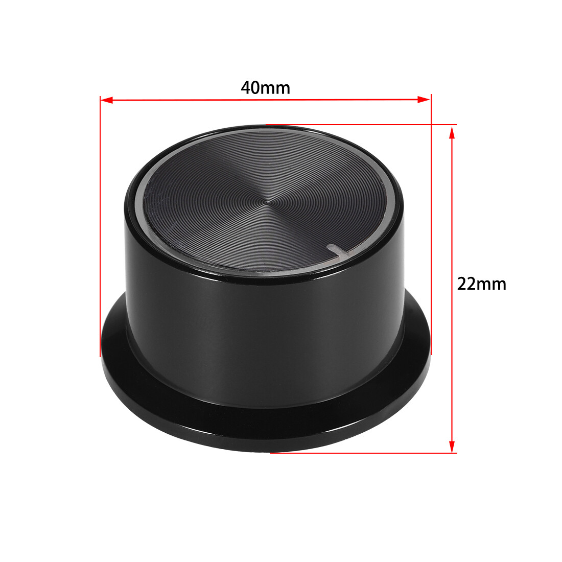 6mm Potentiomètre Contrôle Bouton Guitare Acrylique Volume Ton Bouton Noir