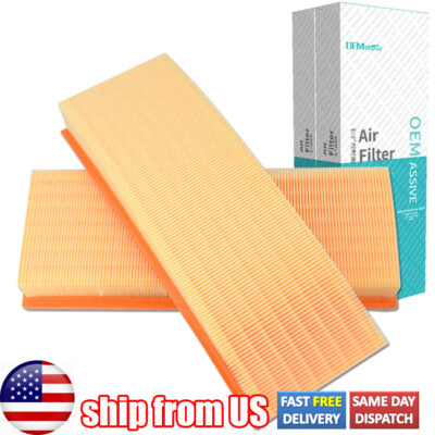 2Pcs Engine Air Filter For Mercedes Benz C230 C250 CL550 CLK320 CLK350 CLK550