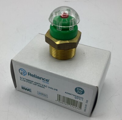 Reliance 3/4 MBSP automatisches Anti-Vakuum-Ventil ADMT503010 RWC F&F