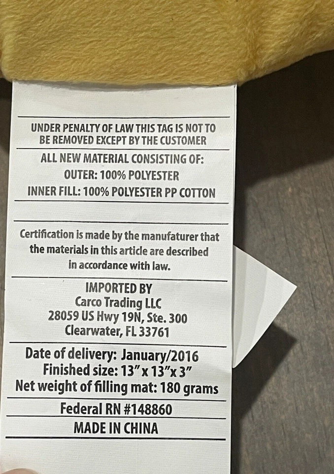 NWOT Soft Emoticon Eye Hearts Emoji Yellow Round Pillow Size: 12” - Image 3 of 3