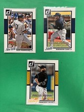 2014 DONRUSS BASEBALL GOLD PRESS PROOF PARALLEL LOT (3) RODRIGUEZ, CANO, LIRIANO