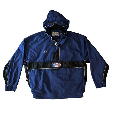 NEW ENGLAND PATRIOTS Vtg 90s Pull Over Hooded STARTER