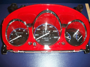 Details about 96-00 Honda Civic All Bezel Euro Dash Eurodash Gauges Instrument Cluster Cover