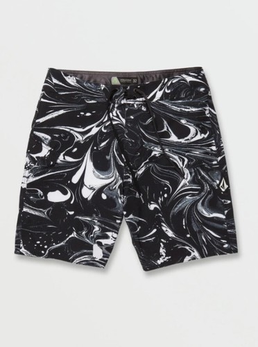 VOLCOM Men's MARBLE MOD 19 Boardshorts - BLK - Size 34- NWT - LAST ONE LEFT - Picture 3 of 4