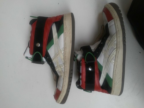 scarpe Asics uomo ottime condizioni verde nere bianche 40.5 - Foto 4 di 5