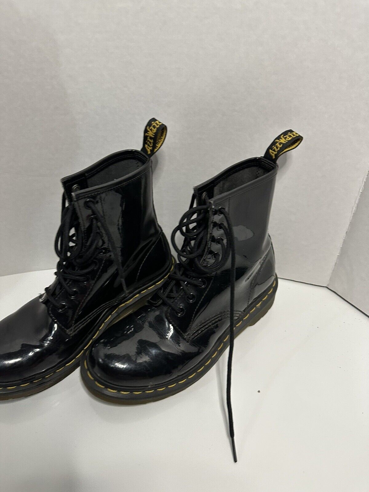 Doc Martens Black Patent Leather Lace Up 1460W Do… - image 6