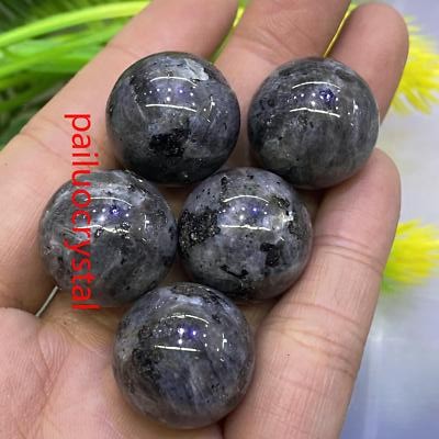 5pcs Natural specctrolite Ball Quartz Crystal Sphere Pendant healing Gem 20mm+