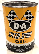Vintage Minty D-A SPEED-SPORT OIL 1 quart Can...