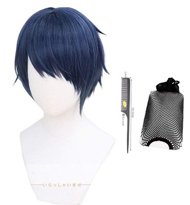 Cosplay Wig, Blue Gradient, Includes Costume Accessories, Net And Comb, Perfect_