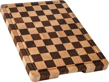 Cutting Boards for Kitchen, Checkered Cutting Board Upgraded, Acacia Wood Choppi